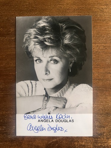 Angela douglas handsigniertes - angela,