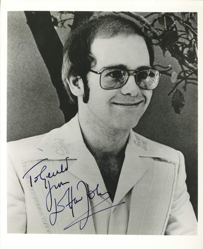 Elton john signiertes - elton,