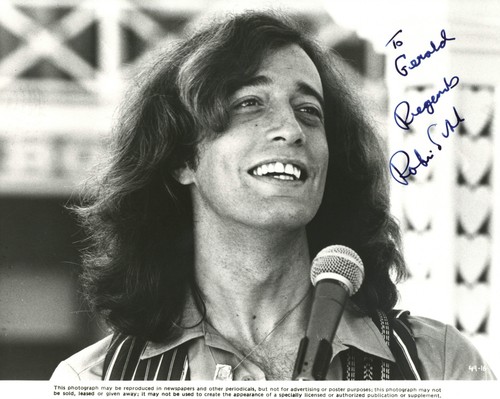 Robin gibb signiertes - robin,