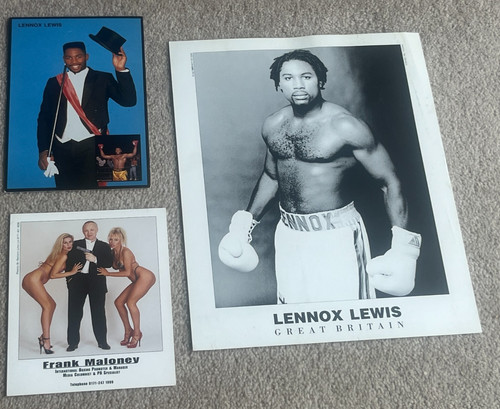 Lennox lewis werbe fotokarte - lennox,