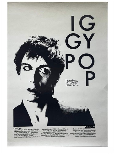 Iggy pop werbeplakat 1979 - pop,